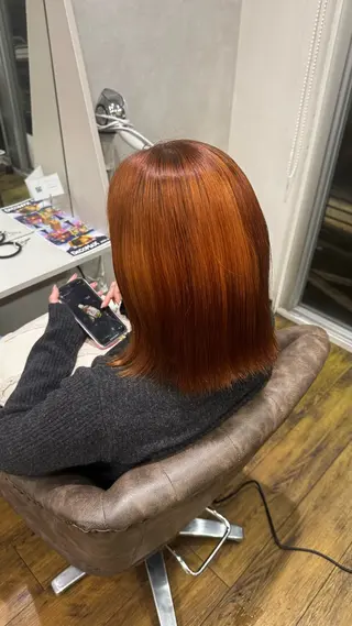 カラー 常長 ゆらのヘアスタイル