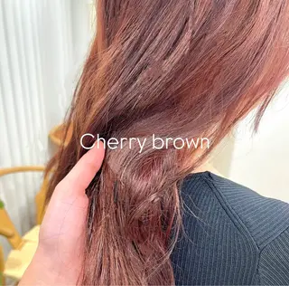 セミロング カラー 暖色/艶髪/ボブ/ ショート/Ayaのヘアスタイル