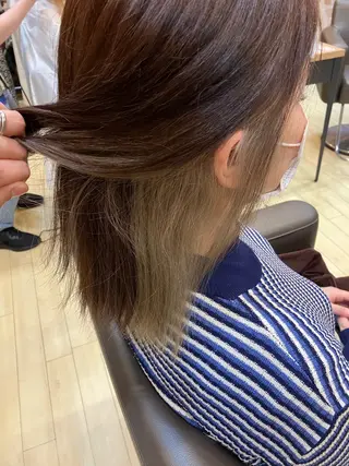 ミディアム カラー ヘアリゾートハピネス所属・🌈 🌈スズキエリカのマツエク・マツパデザイン