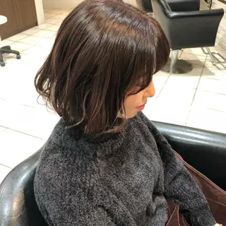 ミディアム カラー 韓国風ヘア♡ runaのヘアスタイル
