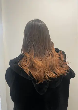 ロング 🎨白髪染め/ マニキュア/近藤怜那のヘアスタイル