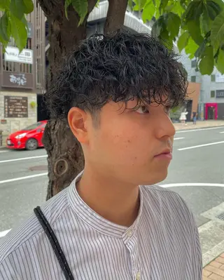 パーマ メンズ 年間2000名担当◎ パーマ職人/仲原佑樹のヘアスタイル