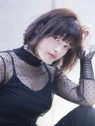 ミディアム カラー hao所属・西山 頌太のヘアスタイル