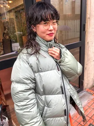 ミディアム カラー パーマ センスをお届けします 大谷将生INFPのヘアスタイル