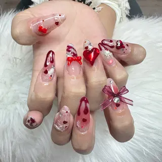 ネイル 🎀nana🫧 ワンホンネイル🎀のネイルデザイン