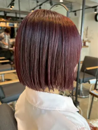 ミディアム 暖色カラー🌺／ 髪質改善🌿／ゆうかのヘアスタイル