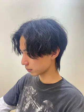 メンズ 柏のセンターパート のプロ関口 柊太のヘアスタイル