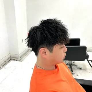 ショート パーマ メンズ 【メンズパーマ特化】 🍏網中勇喜のヘアスタイル