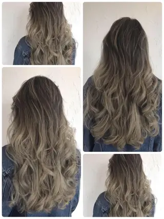 ロング カラー パーマ ヘアアレンジ メンズ 美容室 ソンリエのヘアスタイル