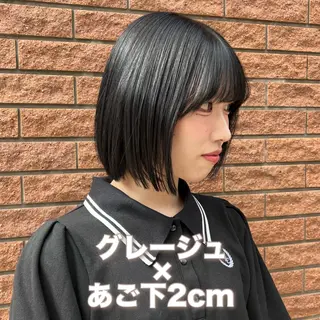 ショート カラー 神戸ボブ✂️ ioe三宮/田 伸佳のヘアスタイル