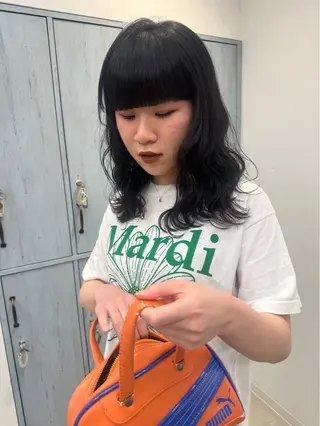 カラー YUME/ ブリーチ／ハイライトのヘアスタイル