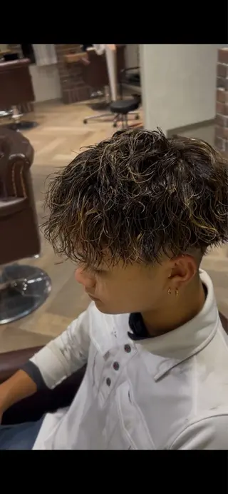 パーマ メンズ 三木耀介 藤沢美容室のヘアスタイル