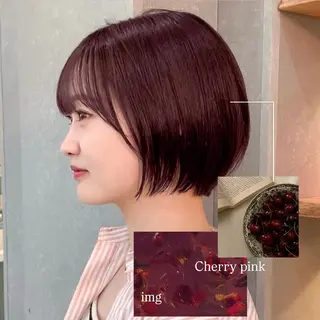 ショート カラー 暖色ショート/ボブ "マリン"𓂃🫧のヘアスタイル