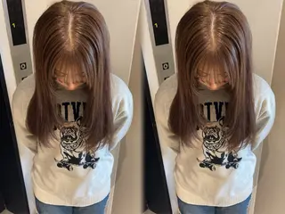 ロング カラー ayaka🫧 梅田ダブルカラーのヘアスタイル