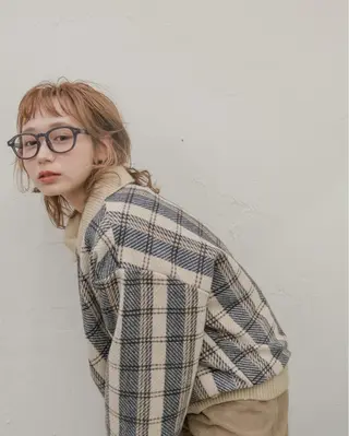 ミディアム カラー パーマ gite カワムラナオキのヘアスタイル