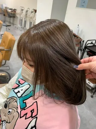 セミロング カラー ピンクカラー/ mana🎀のヘアスタイル