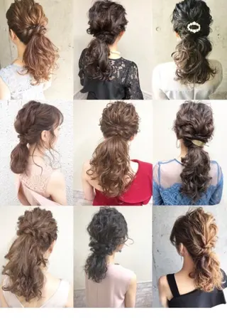 ロング カレンダー 弁天町Tomoのヘアスタイル