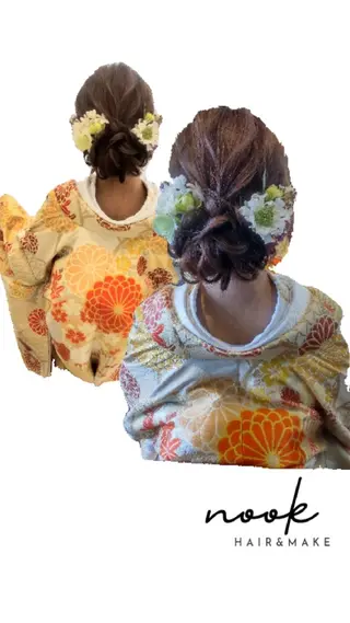 ヘアアレンジ hair&make nookのヘアスタイル