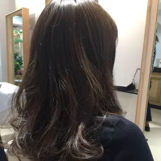 セミロング 安永 涼のヘアスタイル