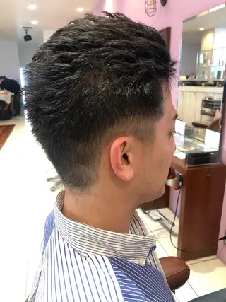 ショート メンズ 大阪長居🌱野見山 卓也のヘアスタイル