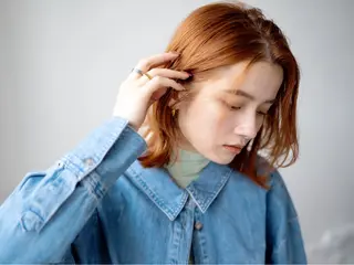 ミディアム カラー 近藤 弘基 ブリーチ /レイヤーカットのヘアスタイル