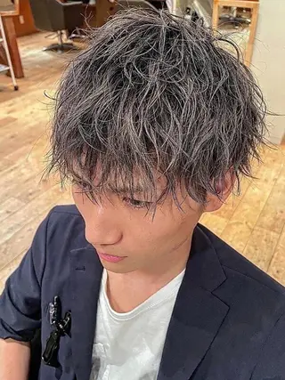 パーマ メンズ 柳沼 帆伽のヘアスタイル