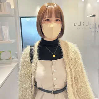 ショート カラー お洒落パーマ/ 艶カラー/michiのヘアスタイル