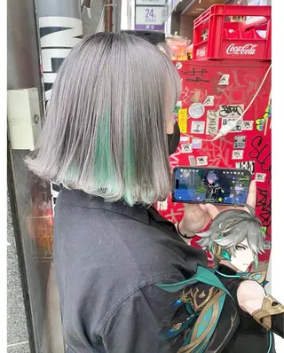 ショート カラー GARU-ガル-所属・TSUNO🦖 派手髪/オタク美容師のヘアスタイル