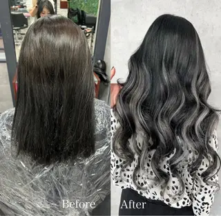 ロング カラー シールエクステ特化 ハイトーン、NANAのヘアスタイル