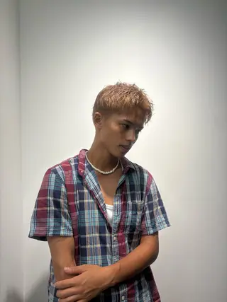 ショート カラー メンズ Ace栄所属・メンズ専門/ メンズパーマ/ゆうとのヘアスタイル