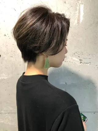 ショート カラー ヘアアレンジ Rene'所属・当日予約⭕️ JUNYAのヘアスタイル