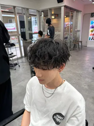 ショート カラー パーマ メンズ 🔥メンズパーマ特化 🔥店長中村雄樹のヘアスタイル
