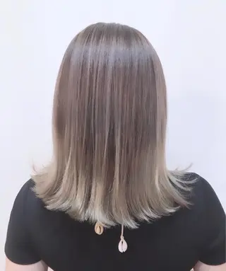 ミディアム カラー ヘアアレンジ アイラッシュ/美容室 個室/瀬戸 一菜のヘアスタイル