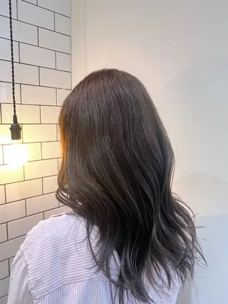 ミディアム カラー kanako⌇パーマ モデル無料募集中🩰のヘアスタイル