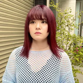 ミディアム カラー メンズ ✂︎ウルフ・ショート ✂︎MIKUNIのヘアスタイル