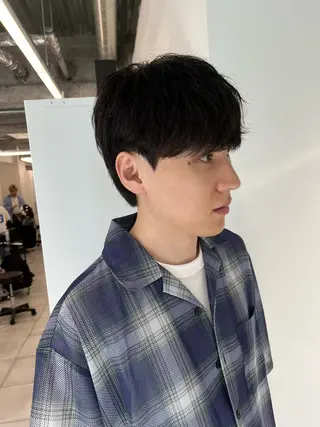 ショート パーマ メンズ 🏆メンズヘア特化 🥇代表りんぺーのヘアスタイル