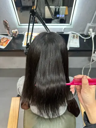 ロング 出崎 風果のヘアスタイル