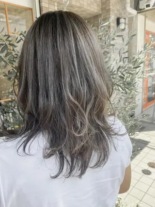 ロング カラー パーマ ヘアアレンジ 増子 幹樹のヘアスタイル