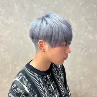 ショート メンズ 有田裕真 【ブリーチカラー】のヘアスタイル