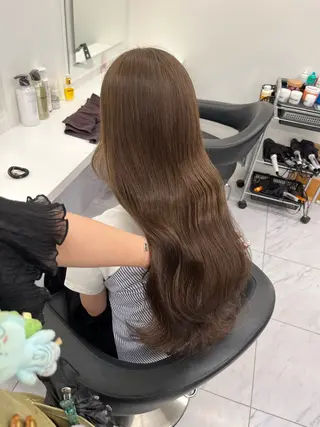 ロング カラー 🎀暖色/ラベンダー /paru🤍のヘアスタイル