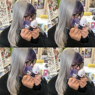 ミディアム カラー 推しカラー✨ オタク美容師ユウカのヘアスタイル