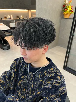 パーマ ヘアアレンジ メンズ スパイキーの鬼 ヒロムのヘアスタイル