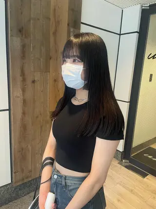 ロング 渋谷 留菜のヘアスタイル