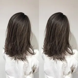 ミディアム カラー 縮毛矯正/髪質改善/ 石橋代智のヘアスタイル