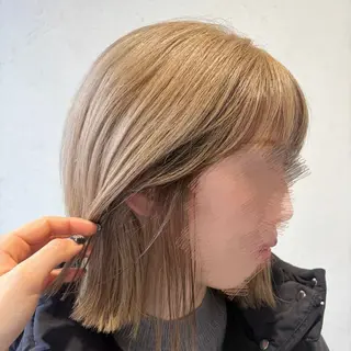 ミディアム ボブ/レイヤー/ ダブルカラー/みのりのヘアスタイル