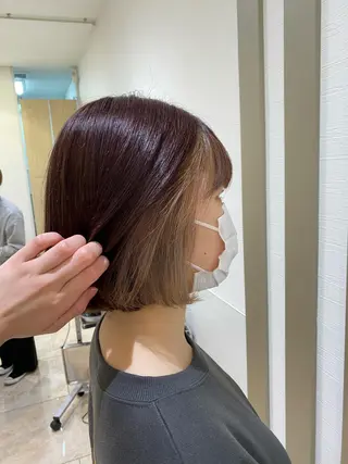 ショート カラー ナチュラル艶カラー 🤎maoのヘアスタイル