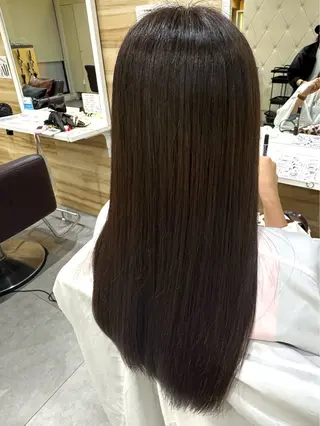 ロング カラー 久木元 結のヘアスタイル