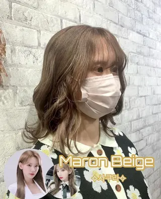 ミディアム LIBERTE所属・韓国ヘア🌈加藤 瑠華のヘアスタイル