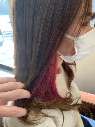 セミロング リンネ 甲東園のヘアスタイル