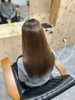 ロング 美髪縮毛矯正/ 髪質改善/岩田一駿のヘアスタイル